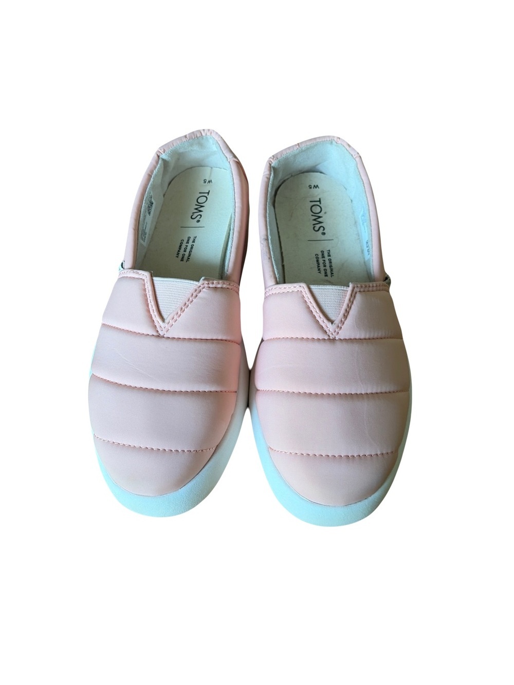 Toms Alpargata mellow dusty rose pink Quilted Slip-On Sneakers size women’s 5